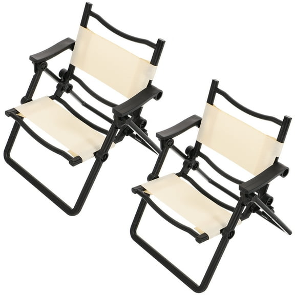2-Pack Mini Folding Chair Phone Stand Holder, Foldable Chair-Shaped Support Rack for Mobile Devices and Desk Decor