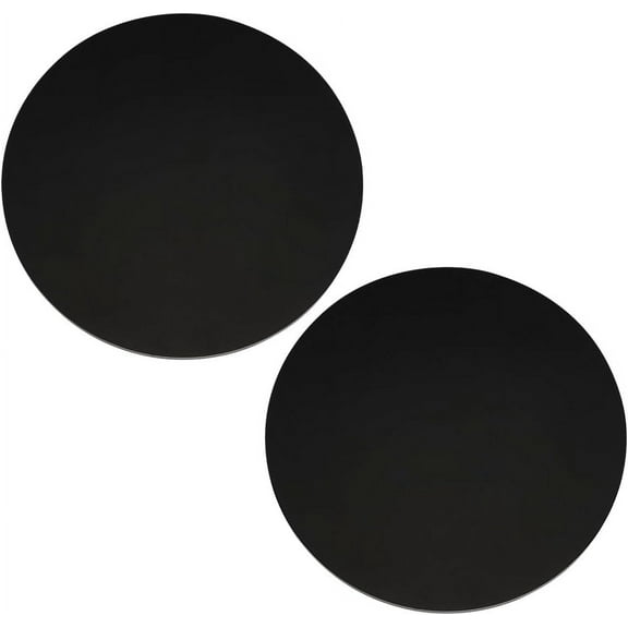 2 Pcs Model Display Bases 5.9x5.9inch Black Round Huge Figure Base Circular Acrylic Large Figure Stand Flat Round Model Display Base for Wargaming Boardgaming Collectible Figure Table Game Black