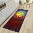 2 Pcs Modern Kitchen Mat Home Entrance Doormat Bedroom Living Room