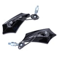 thumbnail image 1 of NIAIZEK 2-Pack Universal Adjustable Motorcycle Rearview Mirrors with Black Handlebar Grip for Bikes and Motorcycles, 1 of 6