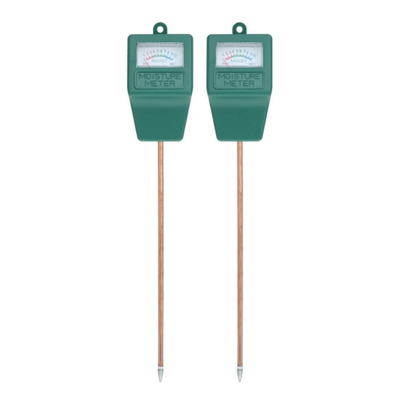 Moisture Sensor Meter for Soil Testing Made of Plastic and Alloy Easy to Use and Carry 2 Pcs Dark