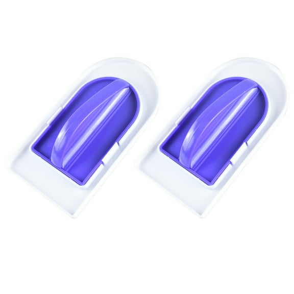 2 Pcs Molding Tool Versatilen Trowel Fudge Scrapper Baking Stuff Pastry and Icing Polisher Plastic Fondant Scraper Spatula Cream Earth Tones Purple