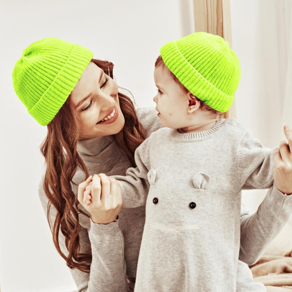 Mommy and baby matching beanies sales