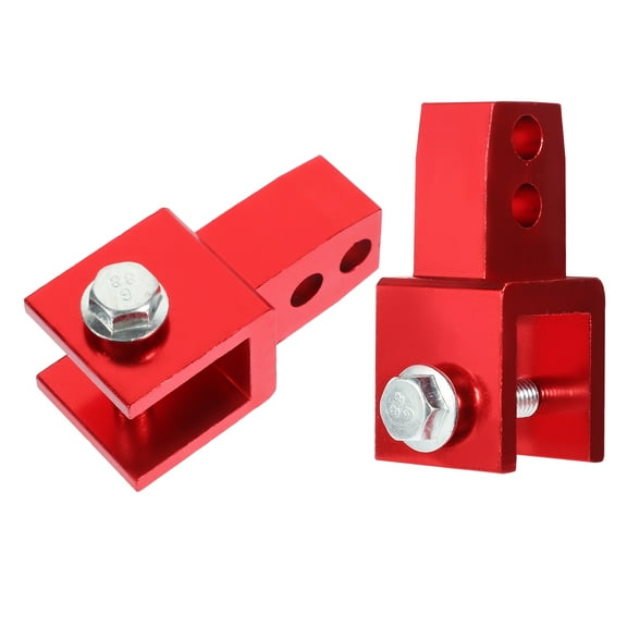 NIAIZEK 2Pcs Red Motorcycle Rear Shock Absorber Height Extension Metal Stabilizer for Improved Ride