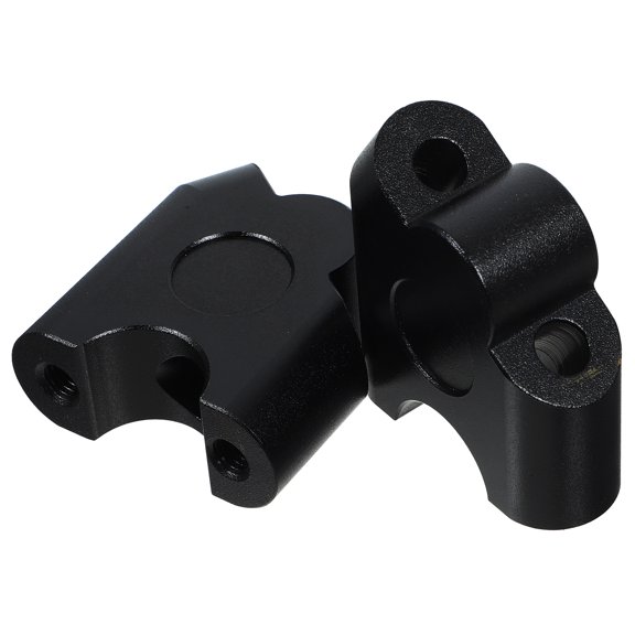 2 Pcs Motorcycle Handlebar Heightening Handlebar Clamp Mounting 22mm Handlebar Riser Clamp Kit Black