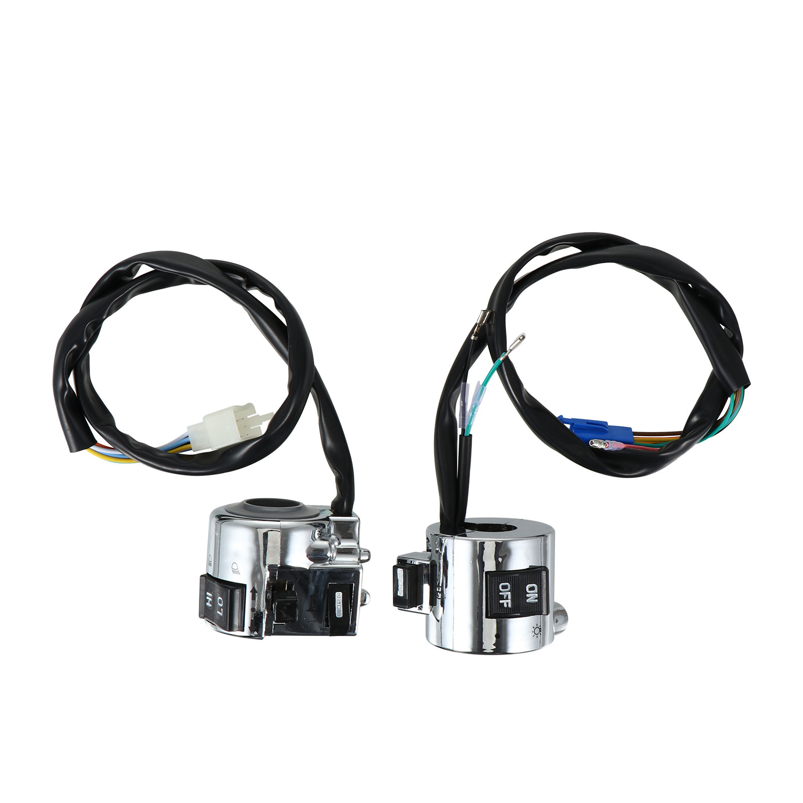 2 Pcs Motorcycle Headlight Switch Handlebar Switch On Off Button for Motorcycle