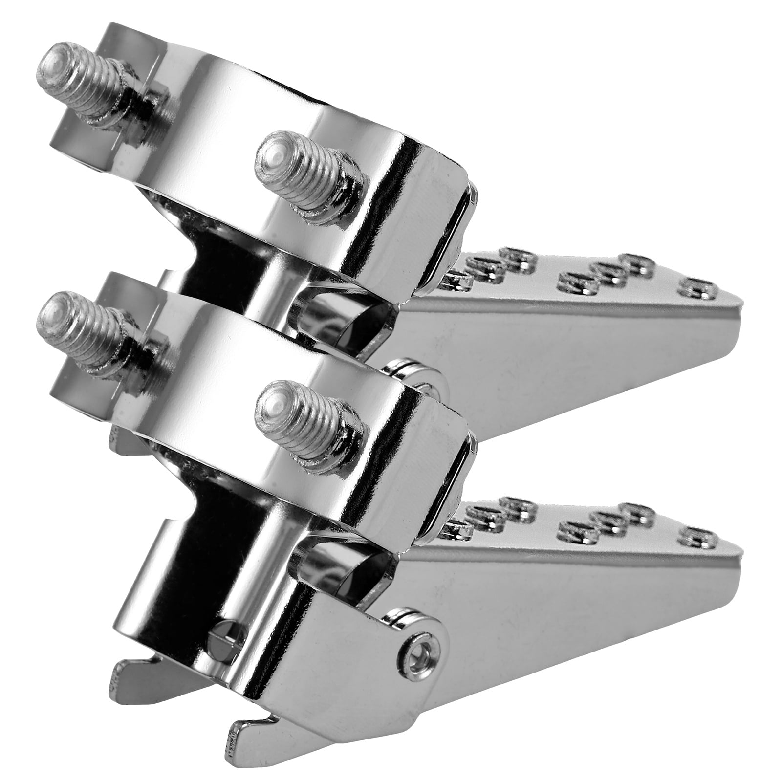 2 Pcs Motorcycle Pedals General Light Reflector Flash Two-color Silver