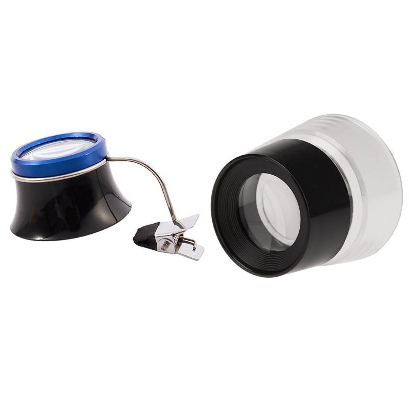 2 Pcs Multifunctional Cylinder Eye Magnifier Loupe Lens Magnifying Tool,10X & 5X