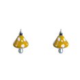 thumbnail image 1 of 2 Pcs Mushroom Ornaments Christmas Tree Hanging Decorations Plastic Mushroom Hanging Ornaments Festive Decor for Christmas Tree and Holiday Party, 2.95x1.89 Inch, Yellow, 1 of 5