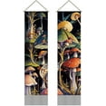 thumbnail image 1 of 2 Pcs Mushroom Tapestry Botanical Aesthetics Tapestry Psychedelic Vertical Tapestry Wall Hanging Mushroom, 1 of 9