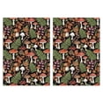 thumbnail image 1 of 2 Pcs Mushroom and Basket Black Pattern Funny Kitchen Towels, Microfiber Dish Towels, Kitchen Tea Towels Set 18" X 26", 1 of 6