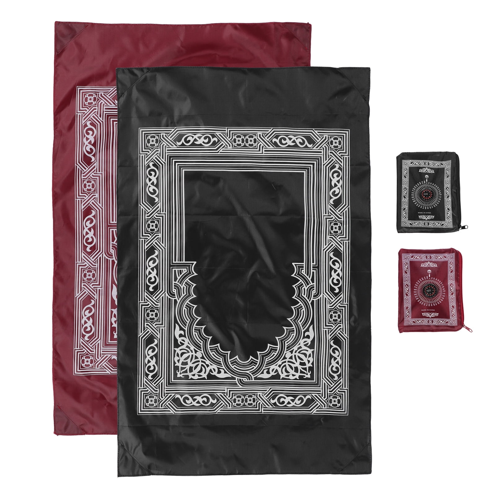 2 Pcs Muslim Prayer Blanket Area Rugs Eid Festival Rugs Islam Prayer
