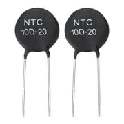 2 Pcs NTC 10D-20 10 Ohm MF72 Power Direct Heat Type Negative Temperature Coefficient Thermistor Temperature Sensors