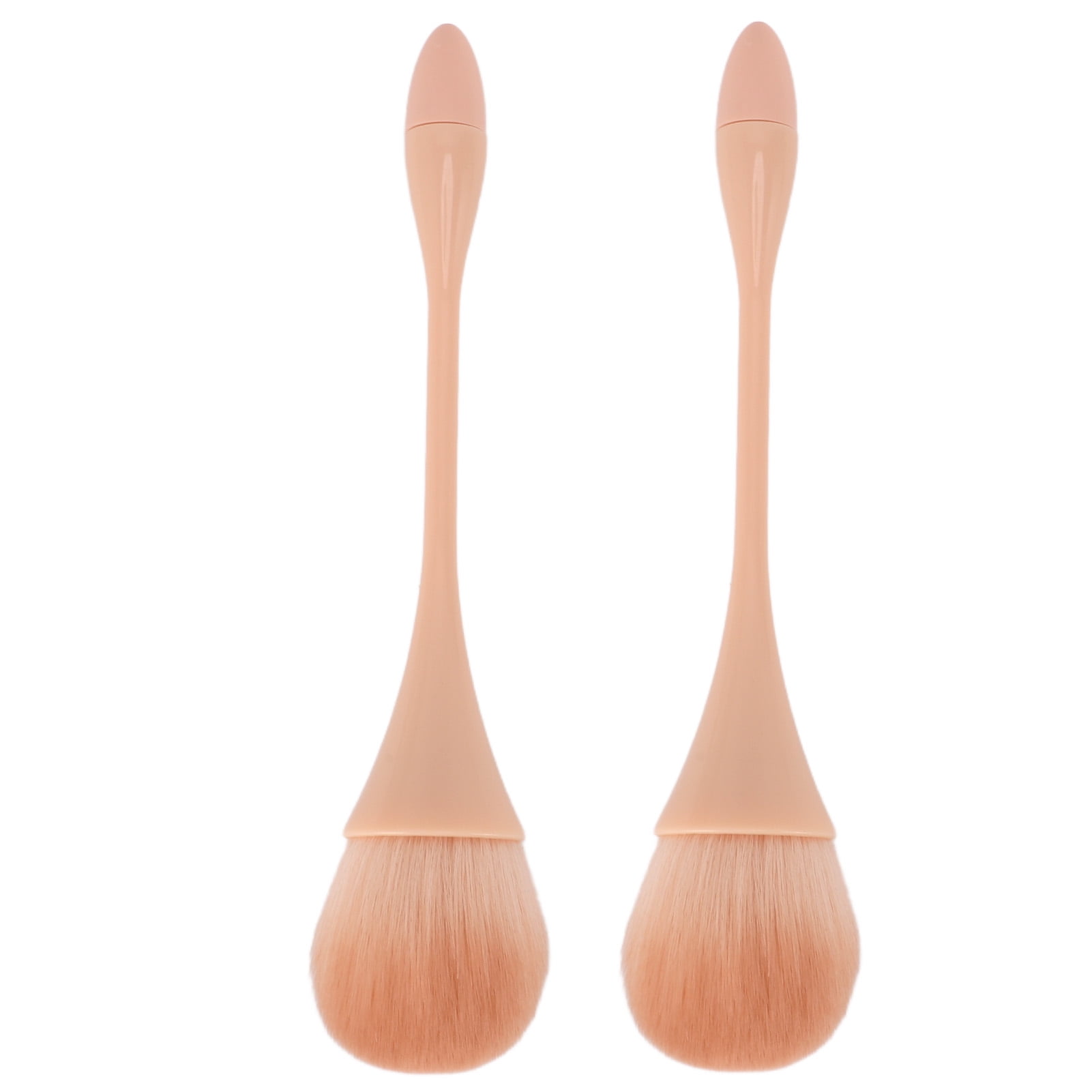 2 Pcs Nail Dust Remover Ergonomic Soft Bristles Nail Art Dust Cleaning