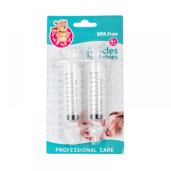 2 Pcs Needle Tube Baby Care Nasal Aspirator Cleaner 10ML Baby Rhinitis Nasal Washer