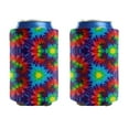 thumbnail image 1 of 2 Pcs Neoprene Beer Can Cooler Insulated Collapsible Beer Can Sleeve Abstract Colorful Soda Beer Can Covers for Bulk for Soda, 1 of 3