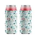 thumbnail image 1 of 2 Pcs Neoprene Beer Can Cooler Insulated Collapsible Beer Sleeve Spring Botanical Leaf Soda Beer Can Covers for Bulk for Soda, 1 of 4