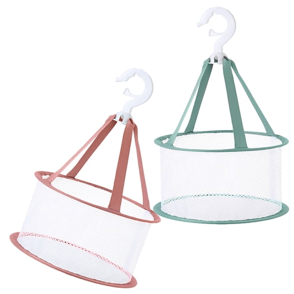 2 Pcs Net Bag Drying Basket Dryer Rack Sponge Compact Make up Sponges