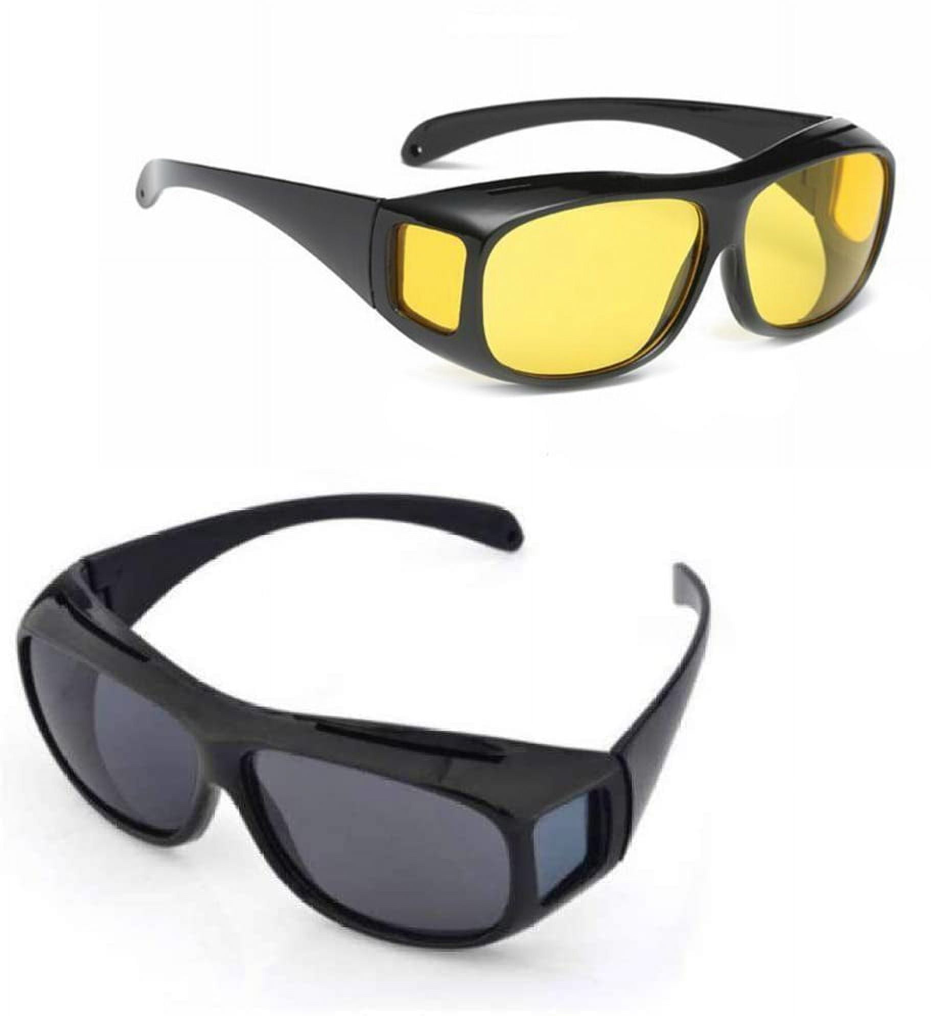 Buy URUMQI Night Driving Glasses Fit Over Glasses for Men Women HD