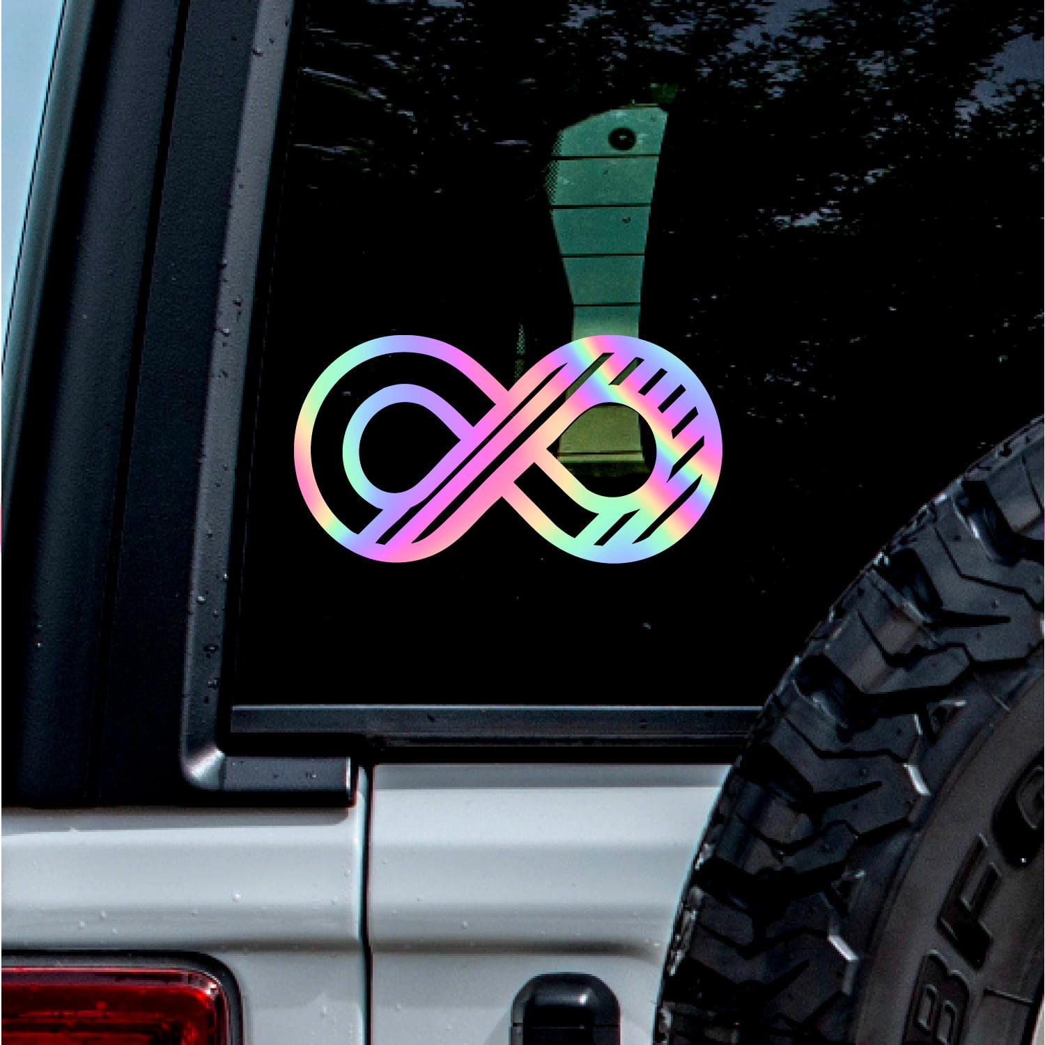 Infinit Sticker 2 Pcs - No Background - Waterproof Car Sticker Decal of Infinity Symbol ...