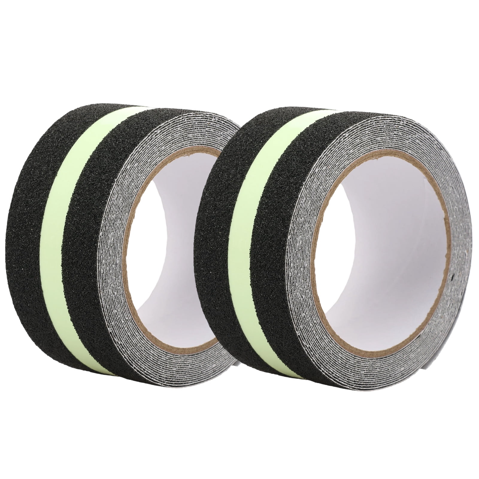 2 Pcs Non Slip Grip Tape with Glow in Dark 2 inch x16.4ft Waterproof Anti Slip Traction Tape for Stairs Floors Decks Bathrooms Outdoors