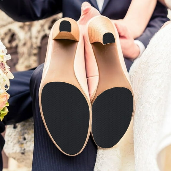 2 Pcs Non-Slip Shoe Pads for Bottom of Shoes Anti-Slip Grips Adhesive Grip Pads Sole Protector 4 x 11 Inches for Heels Trainers Treads Boots