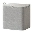 thumbnail image 1 of 2 Pcs Non-Woven Fabric Storage Box Square Storage Box with Zipper Gray Fishbone Storage Bin with Lid Foldable Clothes Quilt Organizer for Cabinet Bedroom Indoor, 1 of 4