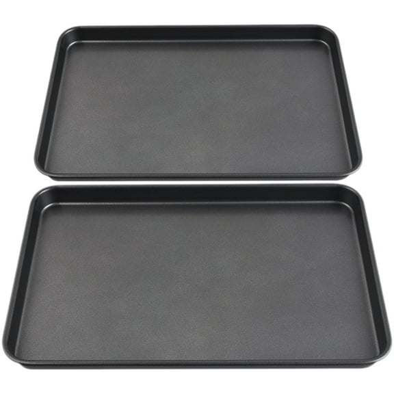2 Pcs Non-stick Carbon Steel Bakeware Non Stick Baking Sheets Baking Sheets Nonstick