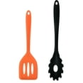 thumbnail image 1 of 2 Pcs Non-stick Silicone Cooking Utensils, Kitchen Gadgets,Heat Resistant Setorange+black, 1 of 5