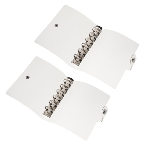 2 Pcs Notebook Protector PVC Loose Leaf Binder Magazine File Holder Paper Student