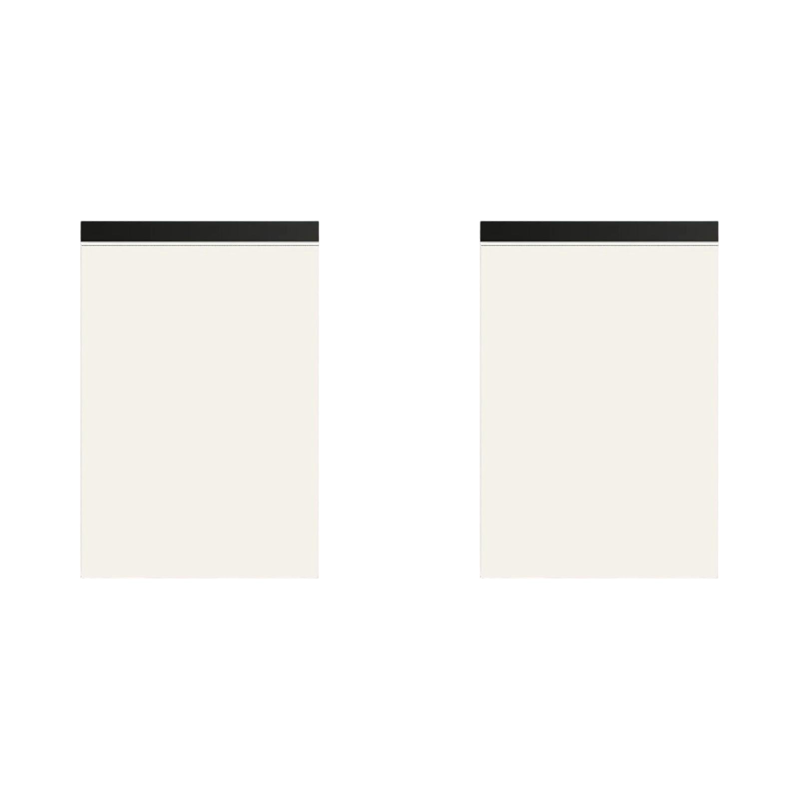 2 Pcs Notepads Refills Grocery for List White Memo Pads 5.8x8.8 Inch Writing Notepad of Work Server Writing Note Pads with 80 Sheets Scratch Pads Paper in Each Pad Notebook Refills Blank