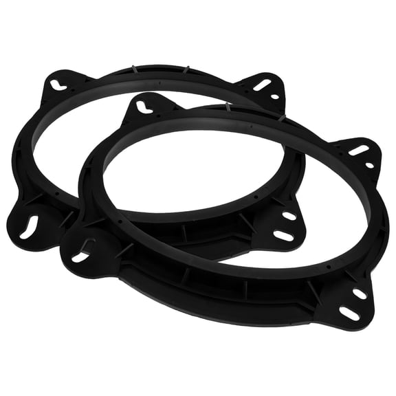 Black Car Audio Speaker Spacer Rings for Universal Use Enhance Sound Quality 2 Pieces Easy Install
