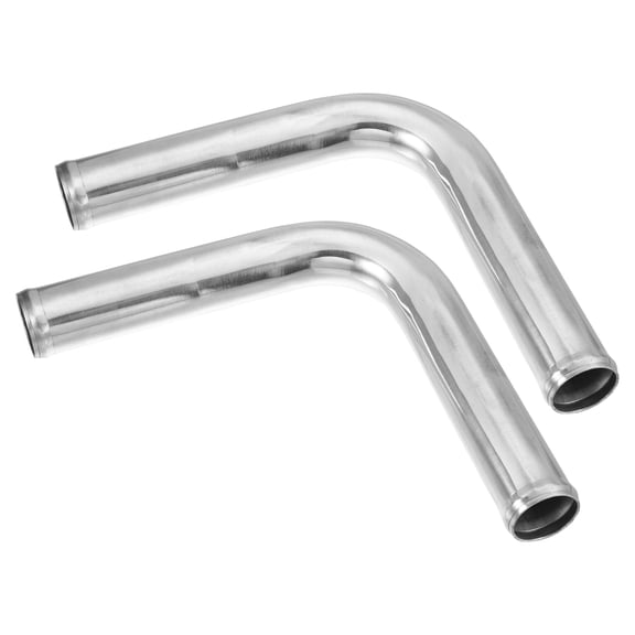 2 Pcs OD 1.50" Leg Length 6" Car Aluminum Alloy Tube Intercooler Pipe 90 Degree Bend Elbow Air Intake Tube
