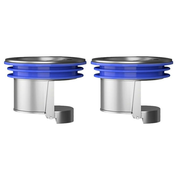 2 Pcs Odor Proof Floor Drain, Shower Floor Drain Backflow Preventer, Insert Drain Plug, Plug Gas Sealer for Kitchen Bathroom