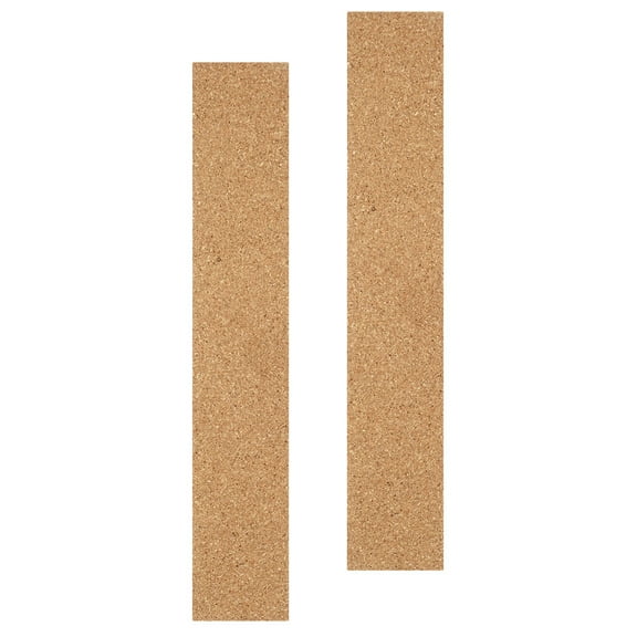 2 Pcs Office Decor Cork Boards for Walls Bulletin Strips Bar Self-adhesive Wood