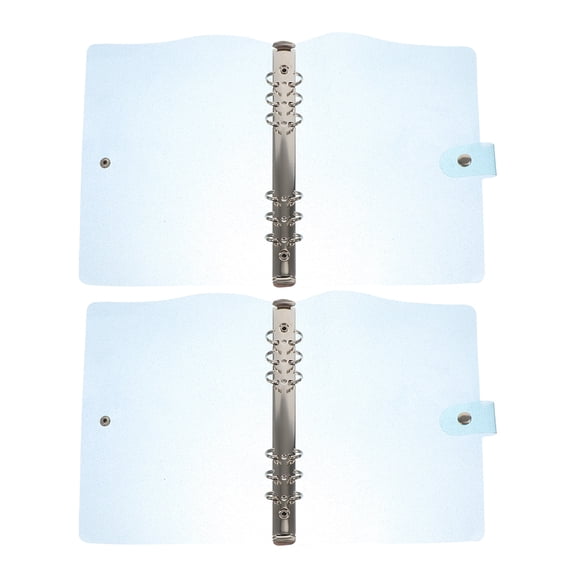 2 Pcs Office+supplies Supplies for Teachers Glitter Loose Leaf Enclosures Scrapbook Binder Pvc Travel