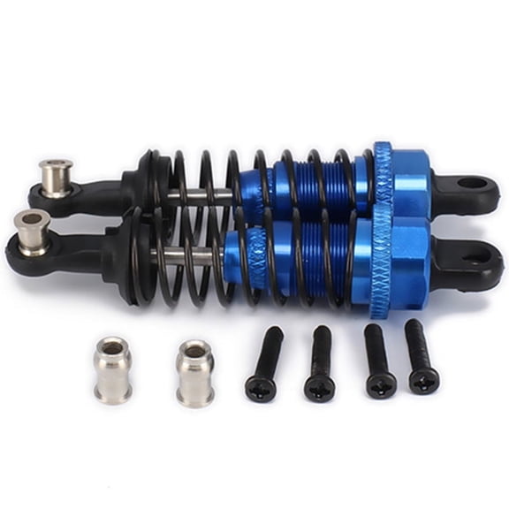 2 Pcs Oil Adjustable 65Mm Damper for Rc Car 1/18 A959 A969 A979 K929 ,Dark Blue