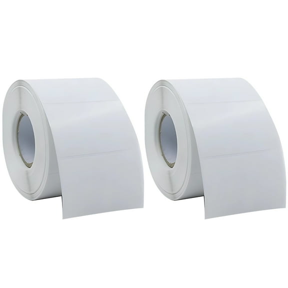 2 Pcs Oil Change Stickers for Windshield, 500 Labels Each, 1.57 in x 2.36 in / 4 cm x 6 cm, Tear-Proof Static Cling, Compatible with Automotive, Warehouse, Supermarket, and Medical Applications