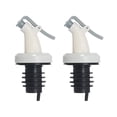 thumbnail image 1 of 2 Pcs Oil Pour Spouts, Pourer Plastic Silicone Oil Bottle Pourer Dispenser Oil Sauce Vinegar Bottle Flip Cap Stopper Pourer Faucet Tool Kitchen Gadgets Bar Supplies, 1 of 8