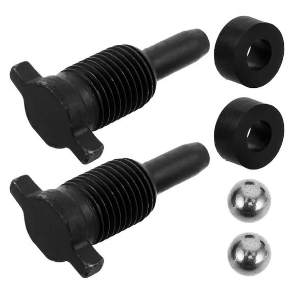 2 Pcs Oil Release Screw Fastener Button Steel Ball