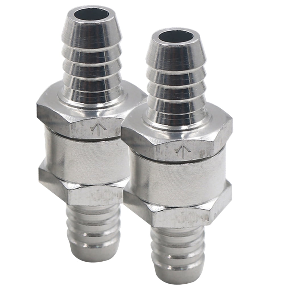 2 Pcs One Way Valve Fuel Check Valve Automotive Fuel Line Check Valve