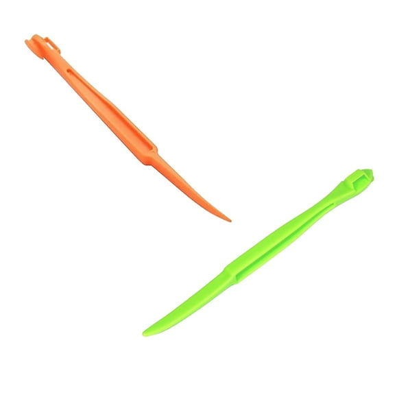 2 Pcs Orange Peeler Tools Citrus Peel Cutter Plastic Easy Fruit Vegetable Slicer Cutter Lemon Peelers Opener Remover Fruit Tools Kitchen Utensils Gadgets Bladed Food Peeler Slicer, Orange + Green