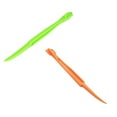 thumbnail image 1 of 2 Pcs Orange Peeler Tools Plastic Orange Peeler Citrus Remover Easy Open Citrus Peeler Lemon Peeler Citrus Peel Cutter Vegetable Slicer Fruit Tools,Kitchen Gadgets, 6.22x0.47 Inch, Orange and Green, 1 of 9