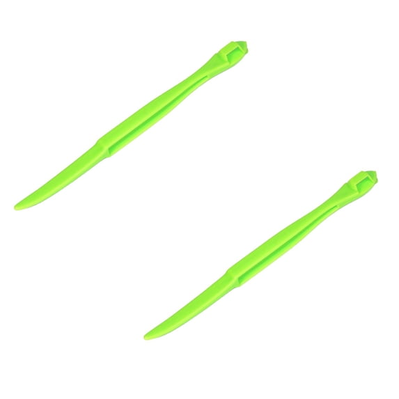 2 Pcs Orange Peeler Tools Plastic Orange Peeler Citrus Remover Easy Open Citrus Peeler Lemon Peeler Citrus Peel Cutter Vegetable Slicer Fruit Tools,Kitchen Gadgets, 6.22x0.47 Inch, Green