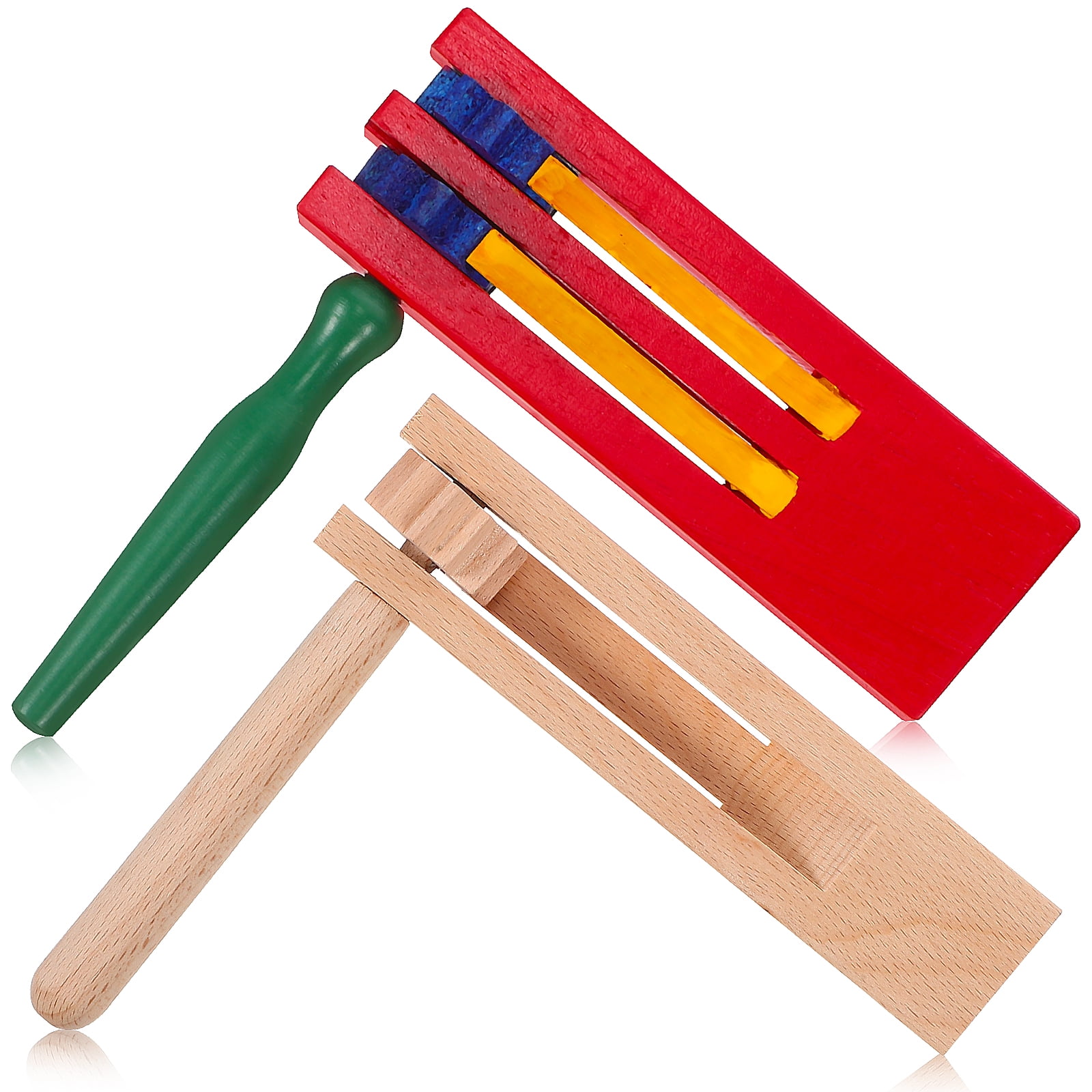 2 Pcs Orff Children's Musical Instrument Rattle Percussion