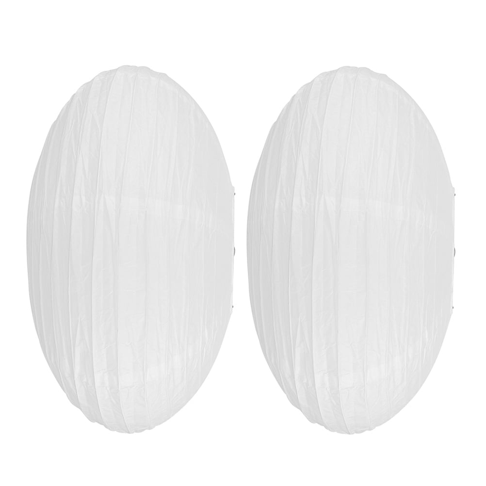 2 Pcs Origami Lantern Lampshade Wedding Star Round Paper Locket White ...