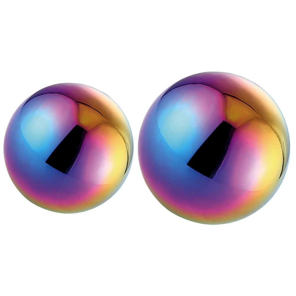 2 Pcs Ornament Mirrors Garden Gazing Globe Garden Reflective Ball