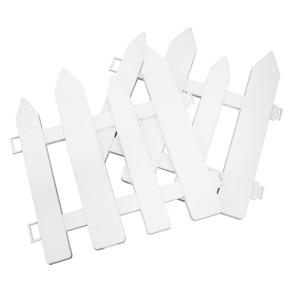 2 Pcs Outdoor Low Garden Fence Border Flower Bed Edging