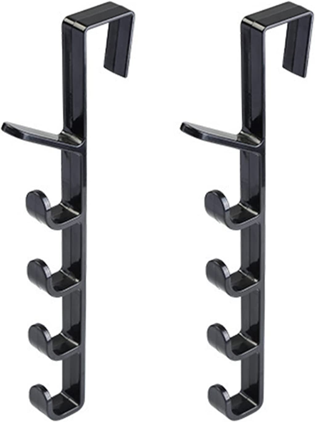 2 Pcs Over Door Hooks No Punching Over The Door Hook Hanger Coat Hooks Organiser Racks Heavy