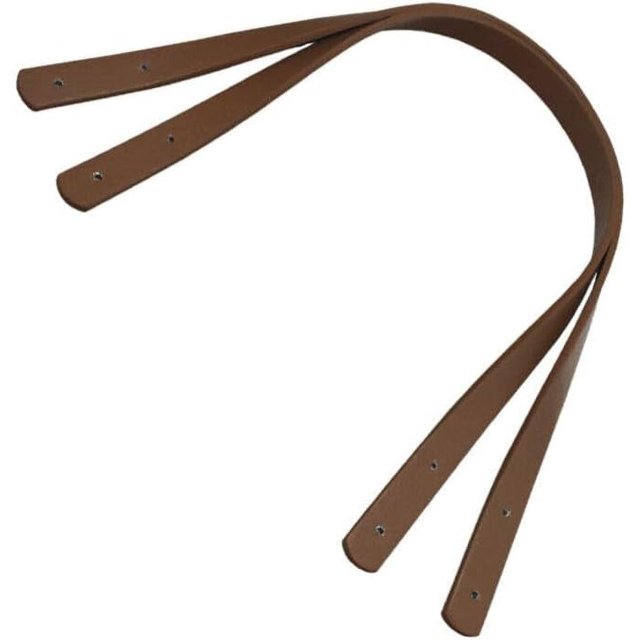 2 Pcs PU Leather Handbag Handles with Rivets Tote Purse Replacement